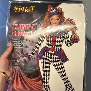 Kids carnival clown Halloween costume